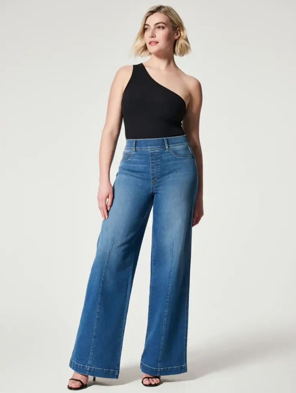Spanx Seamed Front Wide Leg Jean Size XL NWT